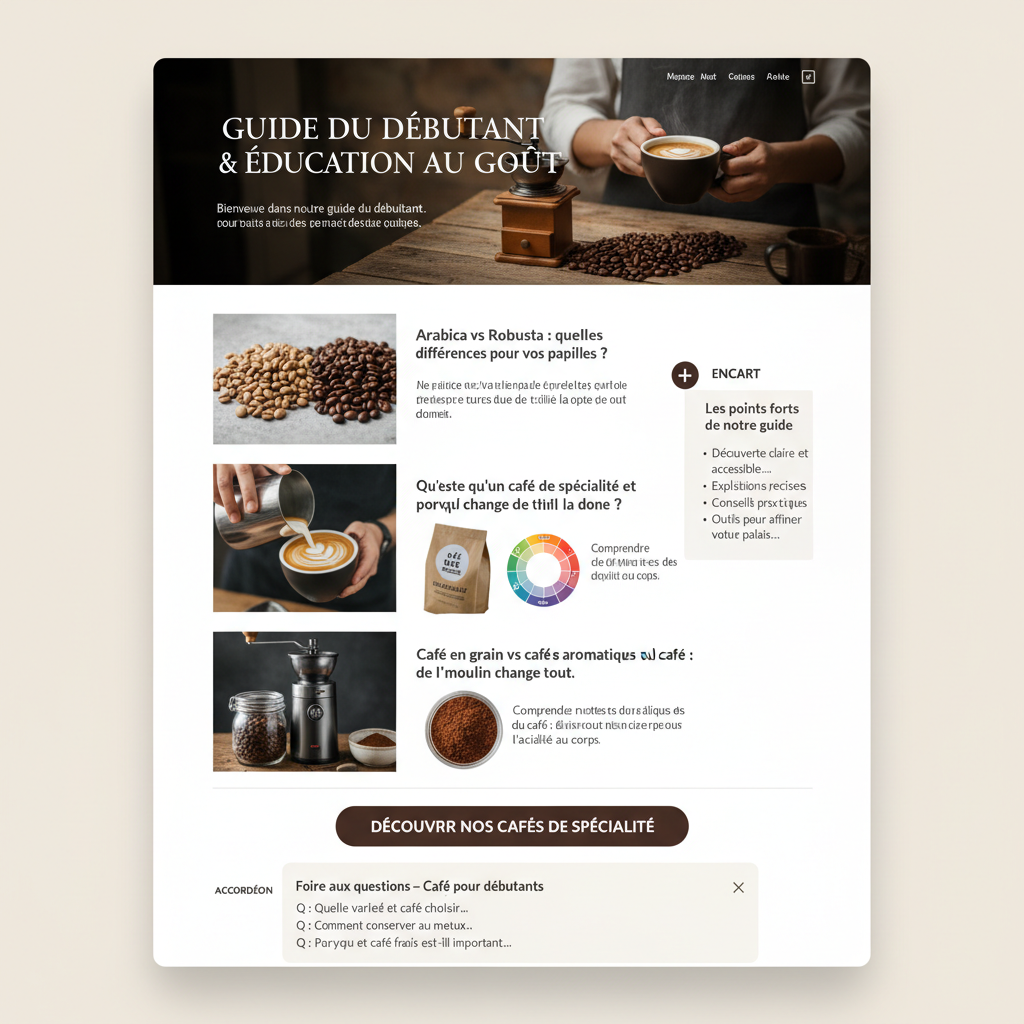 Guide du Débutant & Éducation au Goût